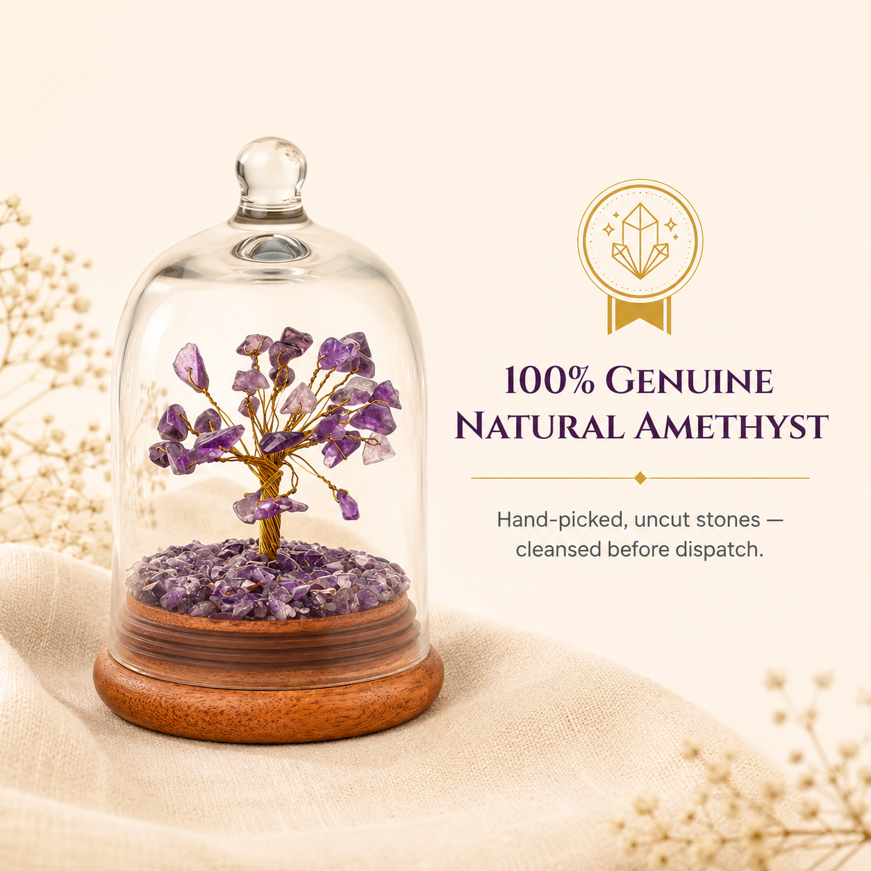 Amethyst Crystal Dome Tree – A Symbol of Peace, Protection & Inner Wisdom