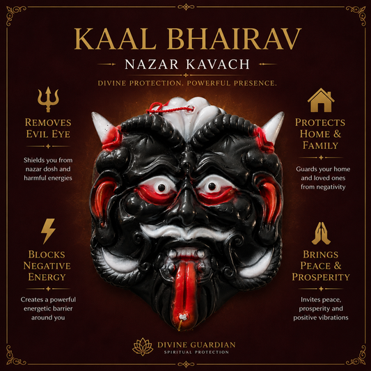 Kaal Bhairav Nazar Kavach - Mantra Card Included
