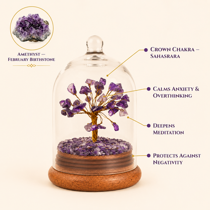 Amethyst Crystal Dome Tree – A Symbol of Peace, Protection &amp; Inner Wisdom