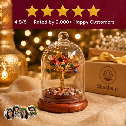 7 Chakra Crystal Dome Tree – Bring Balance, Positivity &amp; Prosperity Home