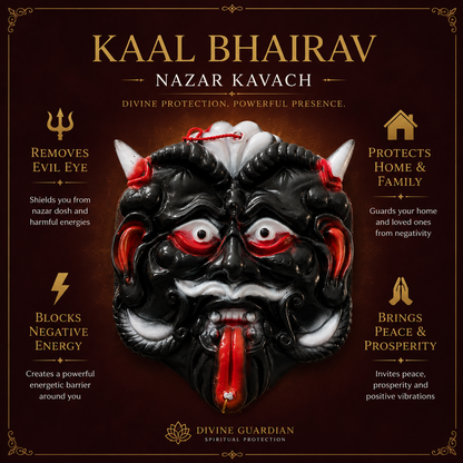 Kaal Bhairav Nazar Kavach - Mantra Card Included