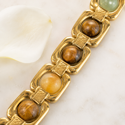 Metal Dhan Yog Bracelet Gold for Wealth